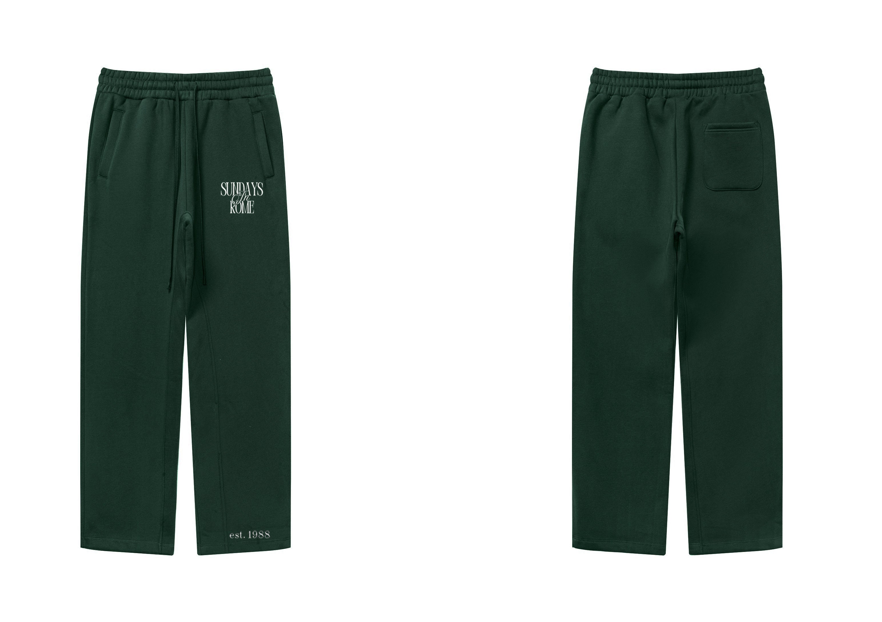 Sundays in Rome Olive Classic Straightleg Sweatpants