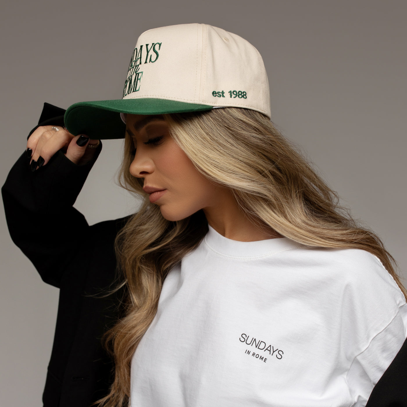 Roman Olive Hat - Beige/Green