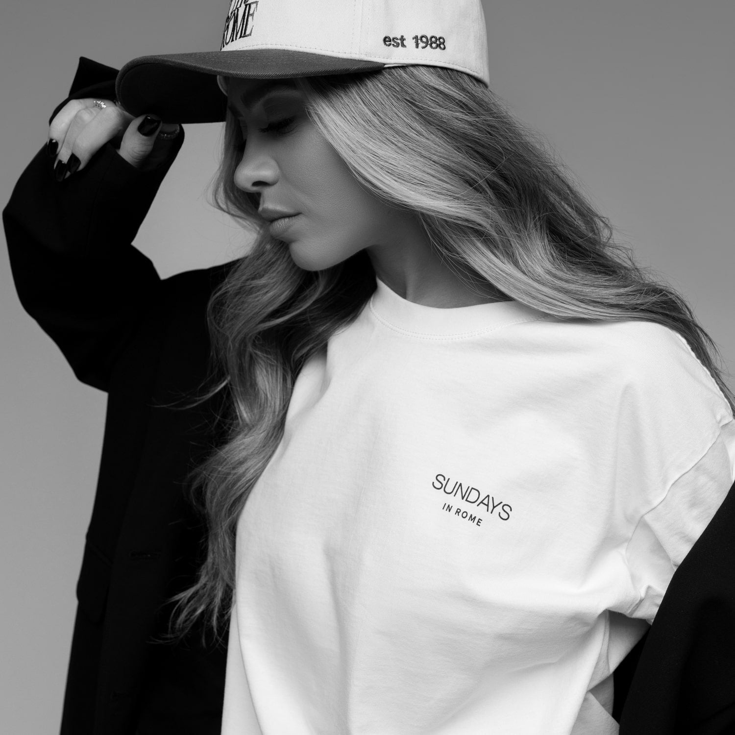 Sunday in Rome White Classic Crew Tee